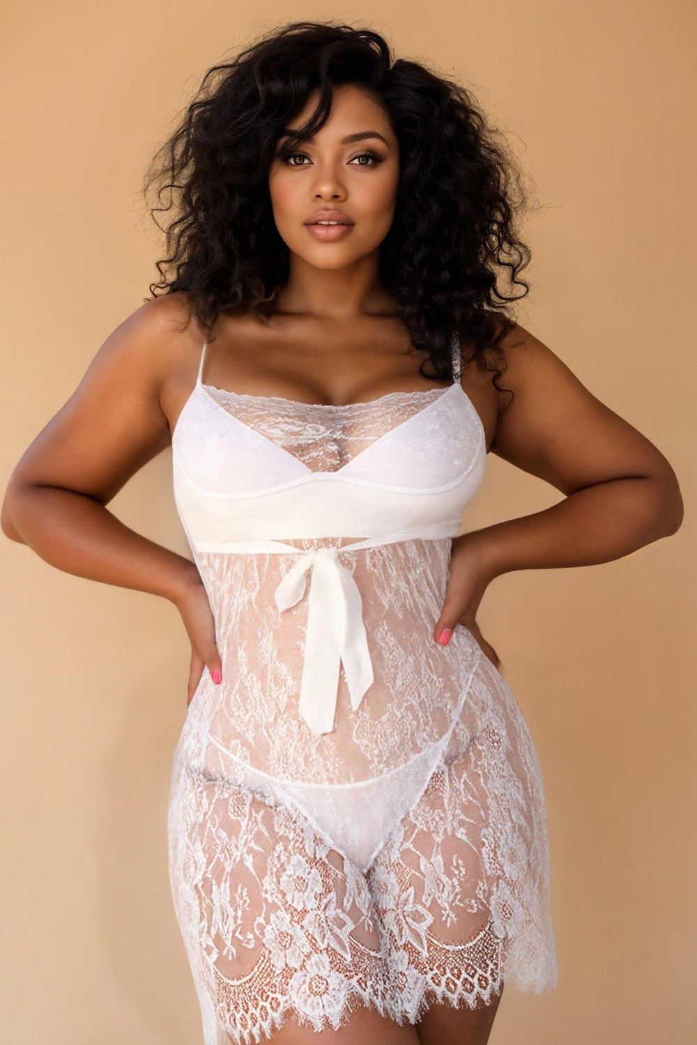 Alluring Breathable Lace Babydoll GYXYYBLIISS.LOVE Babydoll, Casual, Slip