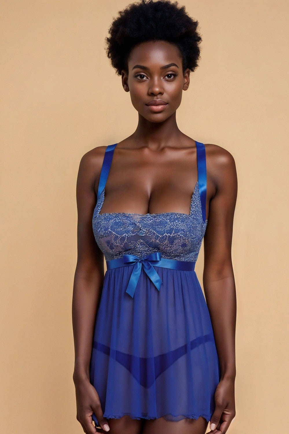 Blue Elf Slip FNEBLIISS.LOVE Babydoll, Casual, Slip