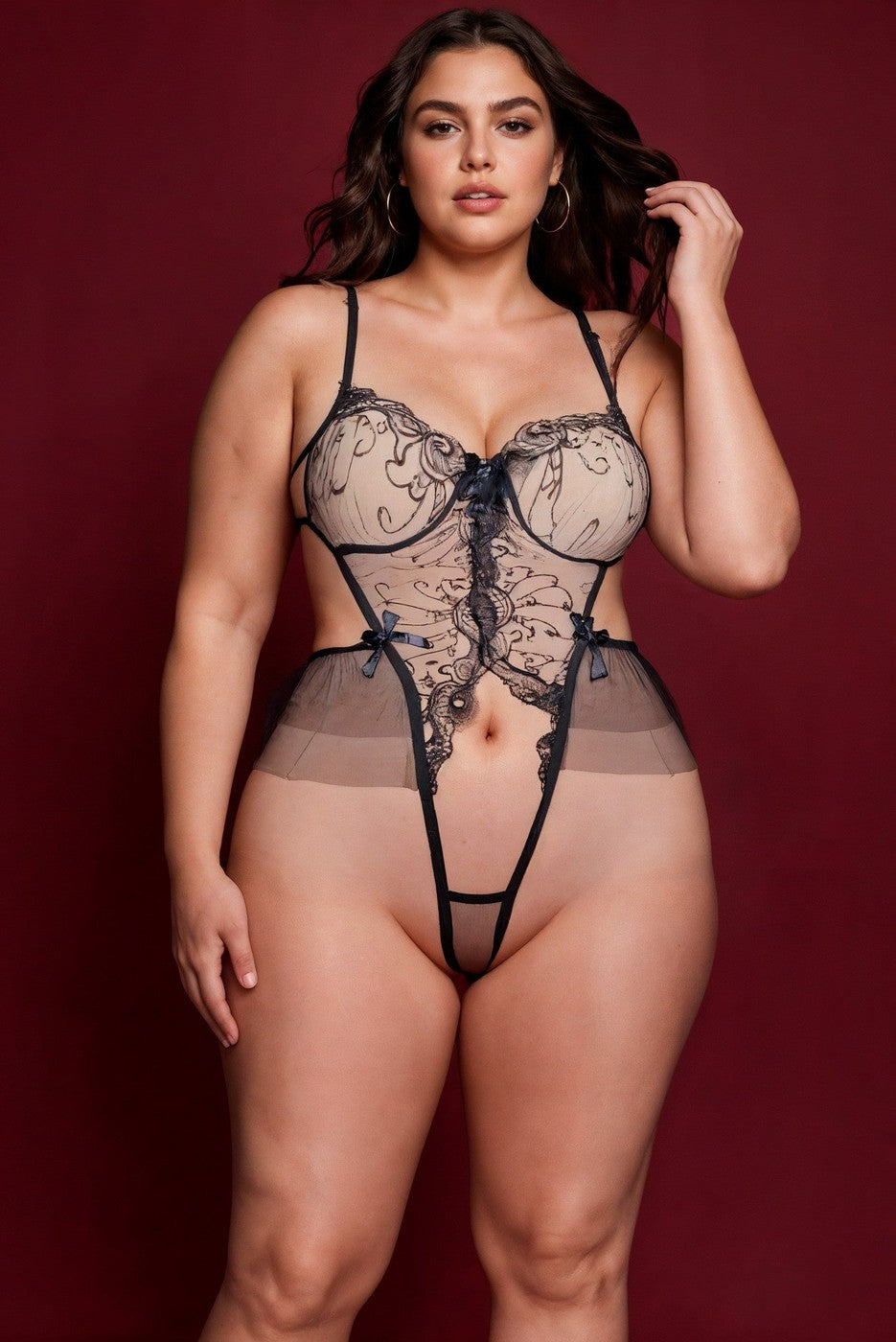 Enchanted Garden Mesh Bodysuit