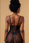 Flirty Lace Trim Slip FNEBLIISS.LOVE Babydoll, Casual, Slip