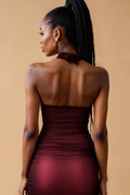 Halter Ruched Mesh Rave Slip SXJBLIISS.LOVE Rave, Slip