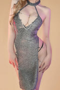 Plus Size Halter Shiny Side Slit Rave Slip lingerie SXJ _of_bliiss.love_sexy_lingerie_sexy_costume_trendy_and_latest_designs_seductive_lingerie_November_2024