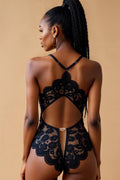 Lace Floral Open-crotch Bodysuit GYXYYBLIISS.LOVE Bodysuit, Open Crotch