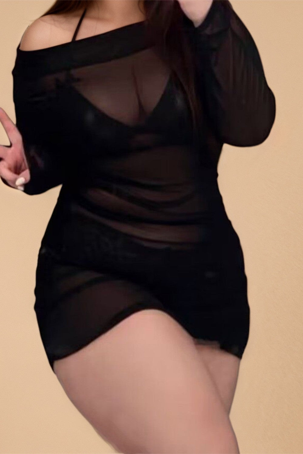 Plus Size Leather Bra Set with Mesh Skirt lingerie SXJ _of_bliiss.love_sexy_lingerie_sexy_costume_trendy_and_latest_designs_seductive_lingerie_November_2024