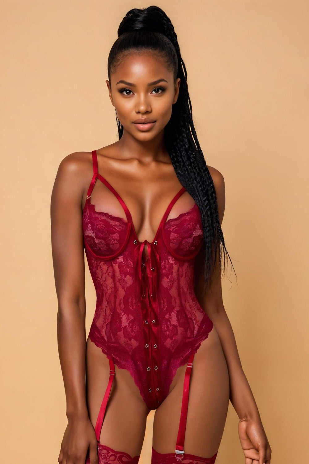 Mesh Lace Bodysuit SXJBLIISS.LOVE Bodysuit, Date Night, DISPLAY PS, Plus Size Lingerie
