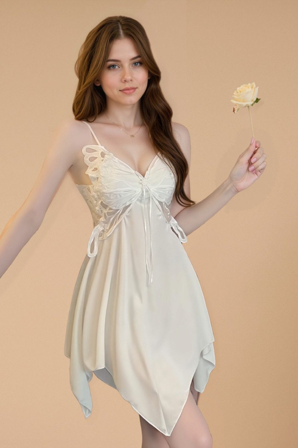 Padded Velvet Butterfly Slip with Robe lingerie SXJ _of_bliiss.love_sexy_lingerie_sexy_costume_trendy_and_latest_designs_seductive_lingerie_November_2024