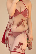 Plus Size Floral Slip lingerie SXJ _of_bliiss.love_sexy_lingerie_sexy_costume_trendy_and_latest_designs_seductive_lingerie_November_2024