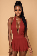 Plus Size Hot Backless Slip Set YTNBLIISS.LOVE Casual Plus Size Nightwear, Slip