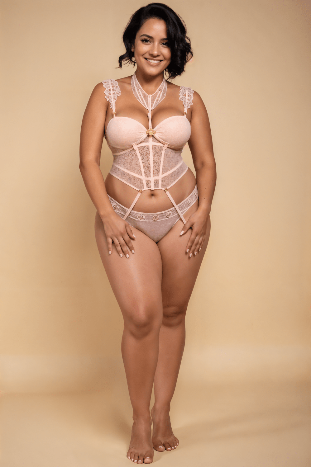 Plus Size Lace Bustier Set lingerie SXJ _of_bliiss.love_sexy_lingerie_sexy_costume_trendy_and_latest_designs_seductive_lingerie_November_2024