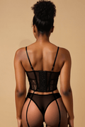 Plus Size Lace Bustier Set SXJBLIISS.LOVE Bustier, DISPLAY PS, Plus Size Lingerie