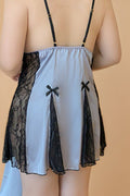 Plus Size Padded Slip with Robe lingerie YTN _of_bliiss.love_sexy_lingerie_sexy_costume_trendy_and_latest_designs_seductive_lingerie_November_2024