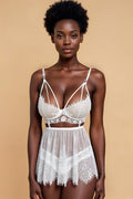 Plus Size Romantic Underwire Slip Set YTNBLIISS.LOVE Plus Size Nightwear, Slip