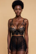 Plus Size Romantic Underwire Slip Set YTNBLIISS.LOVE Plus Size Nightwear, Slip