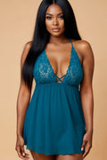 Plus Size See Through Slip FNEBLIISS.LOVE Casual, Slip