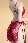 Plus Size Sheer Slit Temptation Slip SXJBLIISS.LOVE Plus Size Nightwear, Slip