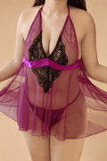 Plus Size Sultry Mesh Babydoll lingerie SXJ _of_bliiss.love_sexy_lingerie_sexy_costume_trendy_and_latest_designs_seductive_lingerie_November_2024