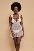 Plus Size Sweet Sheer Babydoll YTNBLIISS.LOVE babydoll, Plus Size Nightwear