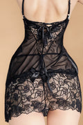 Plus Size Romantic Tie-Back Lace Dress lingerie SXJ _of_bliiss.love_sexy_lingerie_sexy_costume_trendy_and_latest_designs_seductive_lingerie_November_2024