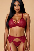 Solid Color Lace Bra Garter Set GYXYYBLIISS.LOVE bra set, Pleasure Bra