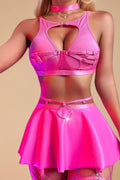 Solid Color Leather Babydoll Set lingerie SMX _of_bliiss.love_sexy_lingerie_sexy_costume_trendy_and_latest_designs_seductive_lingerie_November_2024