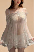 Transparent Mini Babydoll Set lingerie SXJ _of_bliiss.love_sexy_lingerie_sexy_costume_trendy_and_latest_designs_seductive_lingerie_November_2024