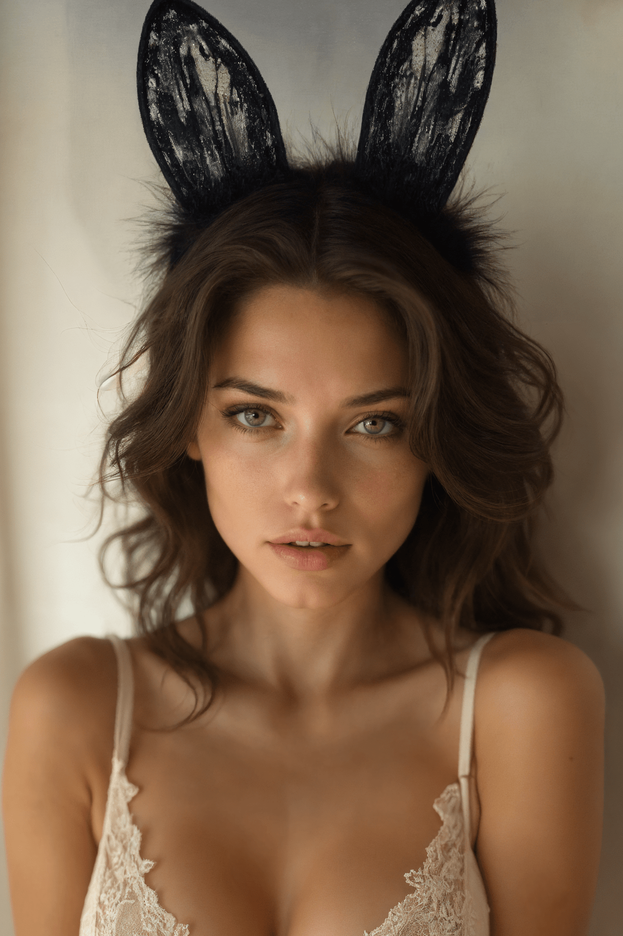 Cat Ears Headband Lingerie Lace Bunny Cosplay BLIISS.LOVE Black _of_bliiss.love_sexy_lingerie_sexy_costume_trendy_and_latest_designs_seductive_lingerie_November_2024