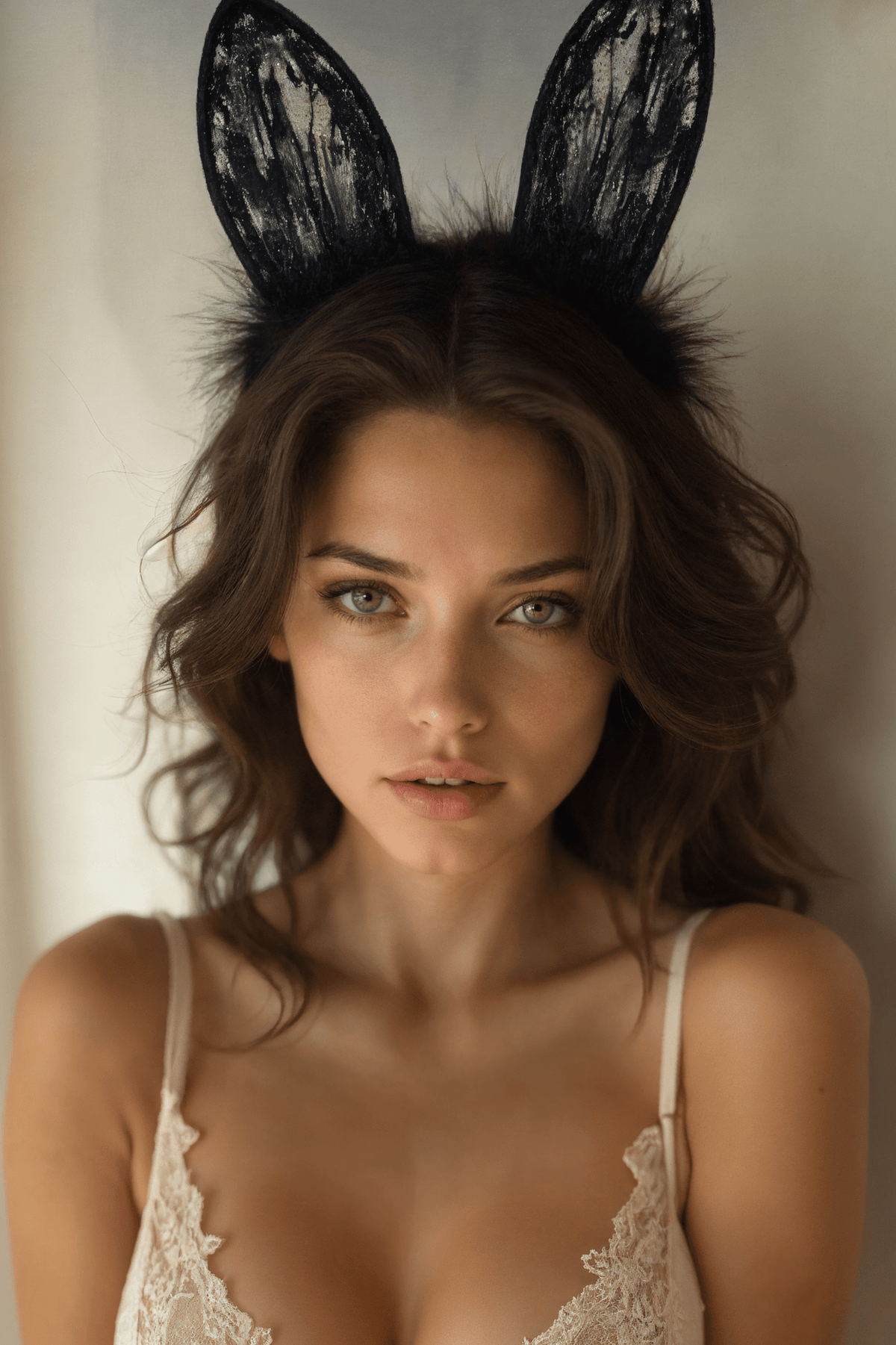 Cat Ears Headband Lingerie Lace Bunny Cosplay BLIISS.LOVE Black _of_bliiss.love_sexy_lingerie_sexy_costume_trendy_and_latest_designs_seductive_lingerie_November_2024