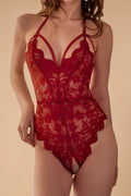Floral Lace Hollow-Out Bodycon Bodysuit Lingerie GYXYY _of_bliiss.love_sexy_lingerie_sexy_costume_trendy_and_latest_designs_seductive_lingerie_November_2024