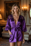 Attractive Lace Satin Robe Nightgowns BLIISS.LOVE Purple S _of_bliiss.love_sexy_lingerie_sexy_costume_trendy_and_latest_designs_seductive_lingerie_November_2024