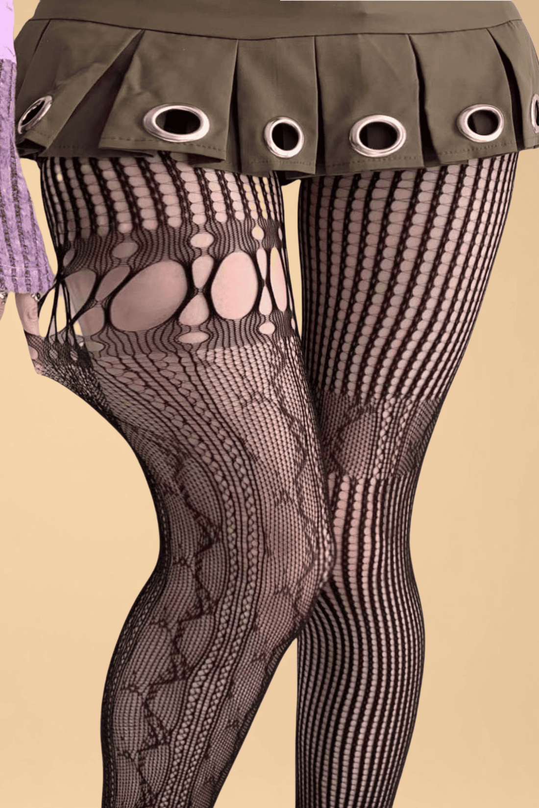 Plus Size Hollow Out Striped Stockings Hosiery YL _of_bliiss.love_sexy_lingerie_sexy_costume_trendy_and_latest_designs_seductive_lingerie_November_2024