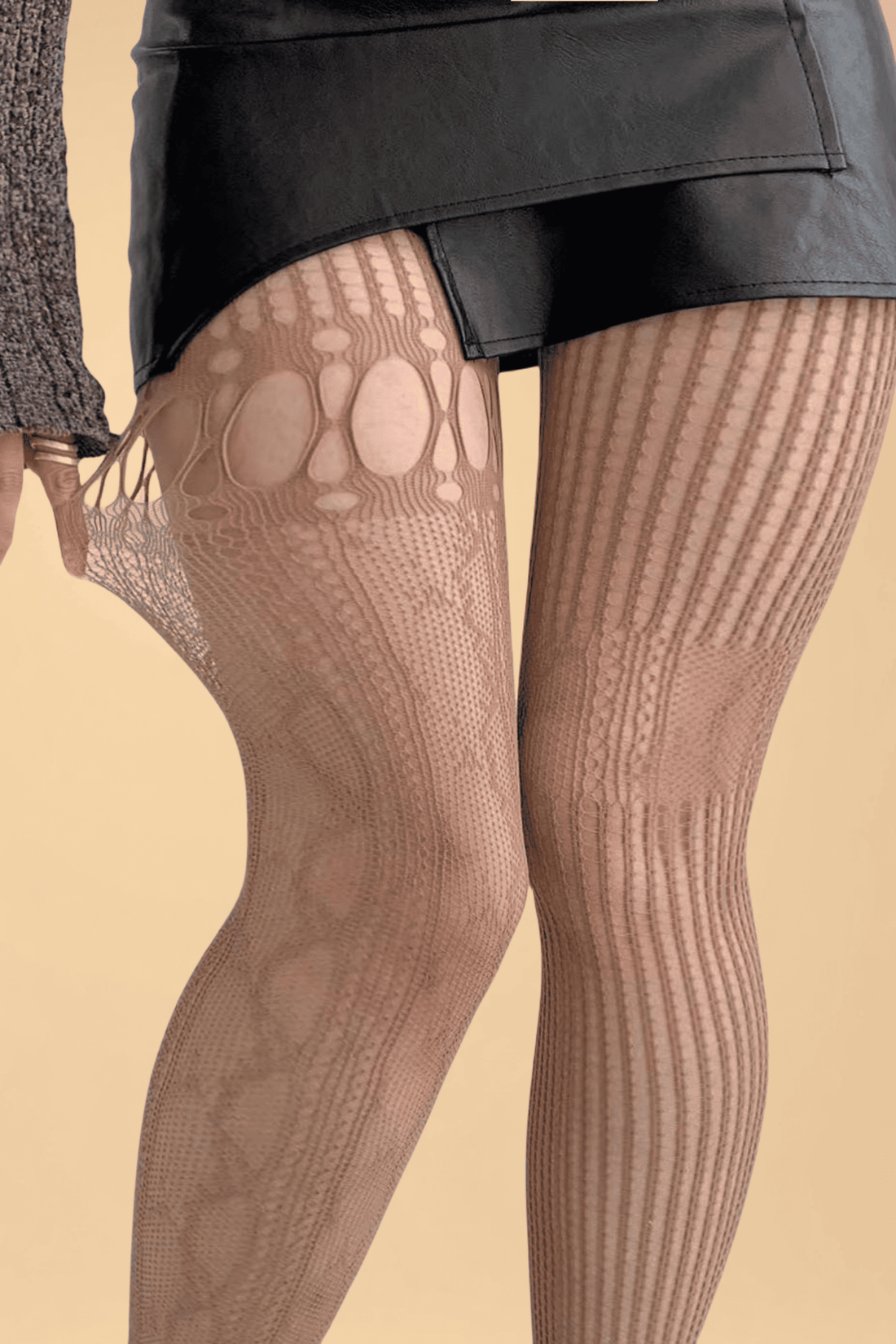Plus Size Hollow Out Striped Stockings Hosiery YL _of_bliiss.love_sexy_lingerie_sexy_costume_trendy_and_latest_designs_seductive_lingerie_November_2024