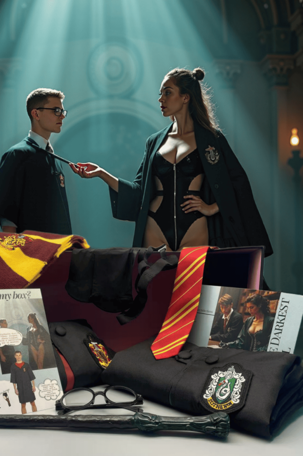 Roleplay Romance Kit: Lust That Crossed Wizards Roleplay Fantasy Kit BLIISS.LOVE M L Deluxe Gift Box_of_bliiss.love_sexy_lingerie_sexy_costume_trendy_and_latest_designs_seductive_lingerie_November_2024