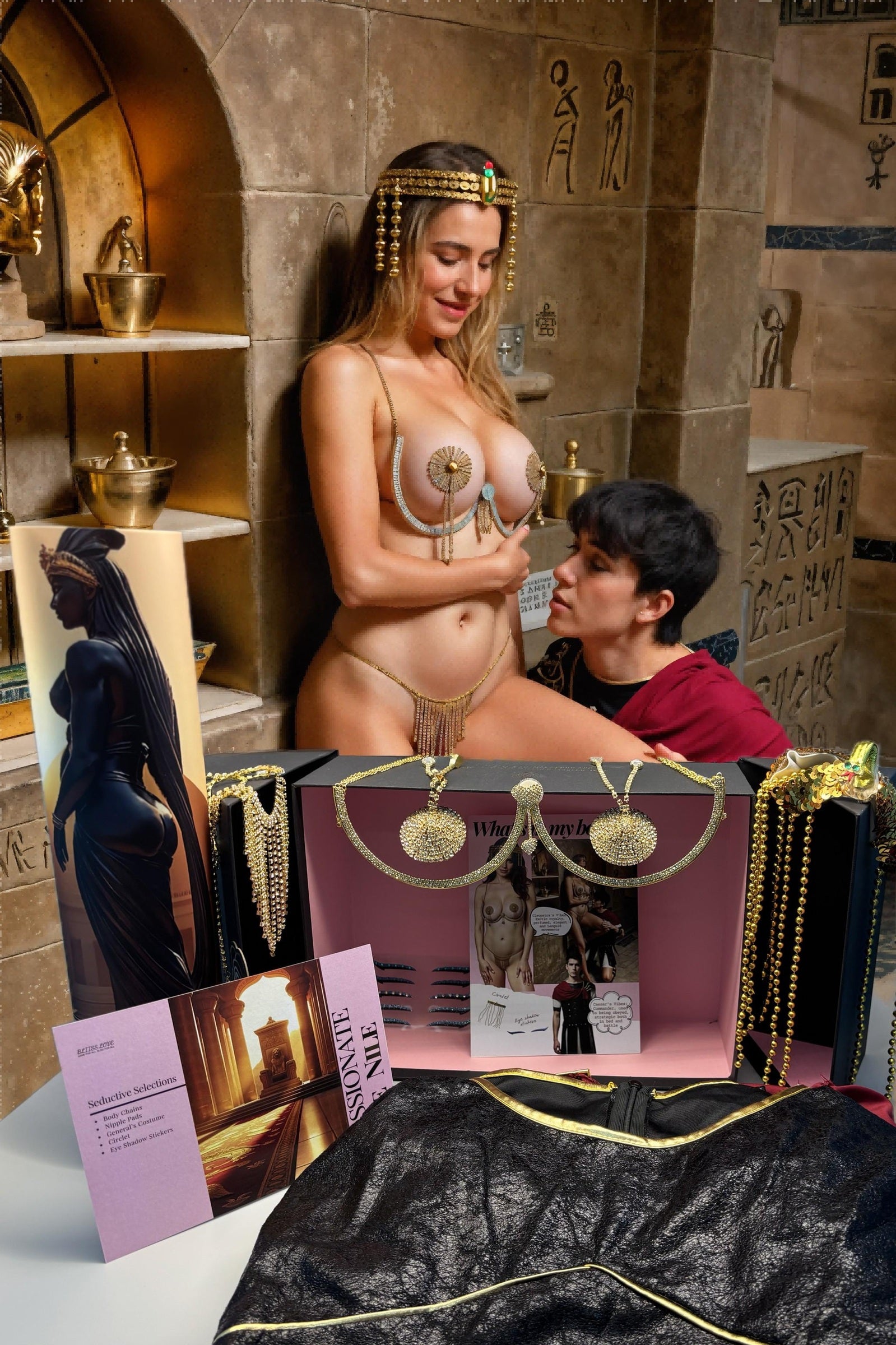 Roleplay Romance Kit: The Empire Between Cleopatra's Thighs BLIISS.LOVE _of_bliiss.love_sexy_lingerie_sexy_costume_trendy_and_latest_designs_seductive_lingerie_November_2024