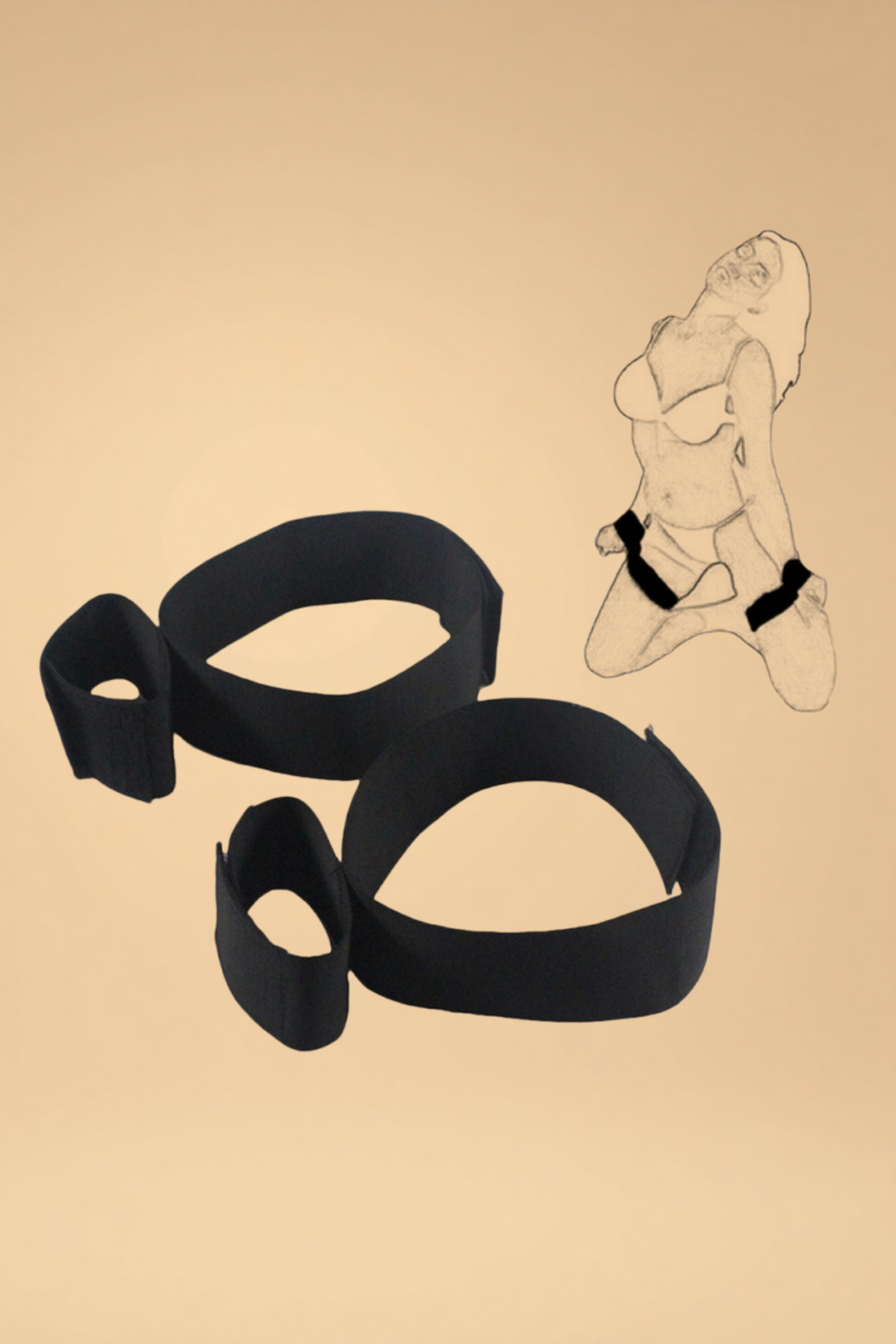 SM Wrist and Ankle Restraints Pleasures SY _of_bliiss.love_sexy_lingerie_sexy_costume_trendy_and_latest_designs_seductive_lingerie_November_2024