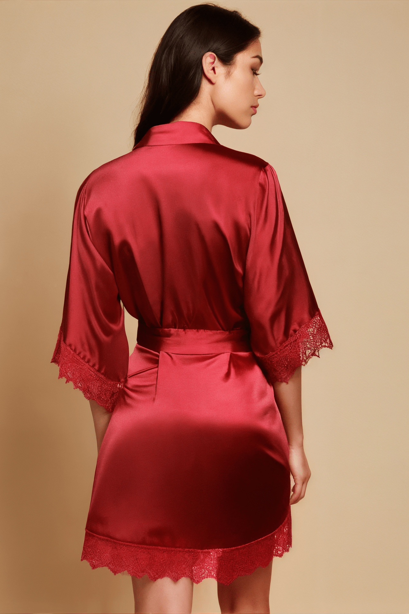 Flirty Charming Satin Robe Nightgowns BLIISS.LOVE _of_bliiss.love_sexy_lingerie_sexy_costume_trendy_and_latest_designs_seductive_lingerie_November_2024