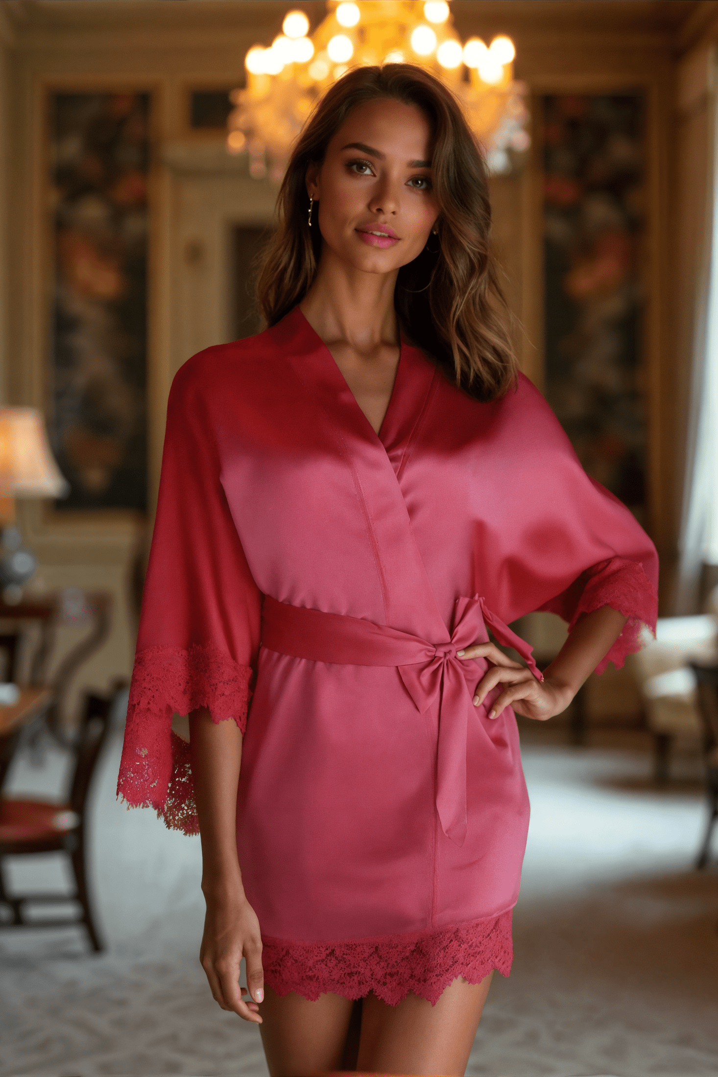 Flirty Charming Satin Robe Nightgowns BLIISS.LOVE _of_bliiss.love_sexy_lingerie_sexy_costume_trendy_and_latest_designs_seductive_lingerie_November_2024