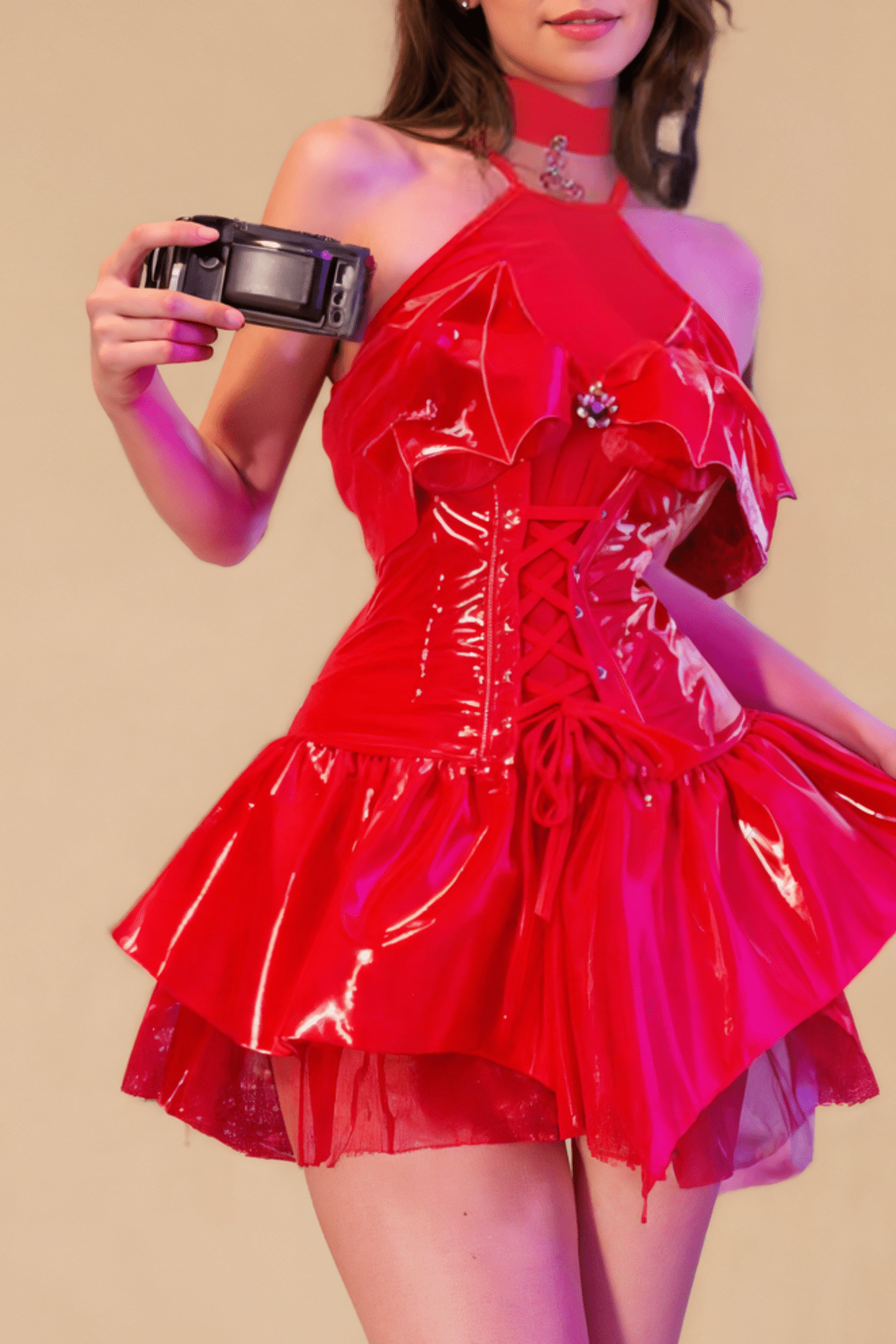 Sexy PVC Devil Costume BLIISS.LOVE Red _of_bliiss.love_sexy_lingerie_sexy_costume_trendy_and_latest_designs_seductive_lingerie_November_2024