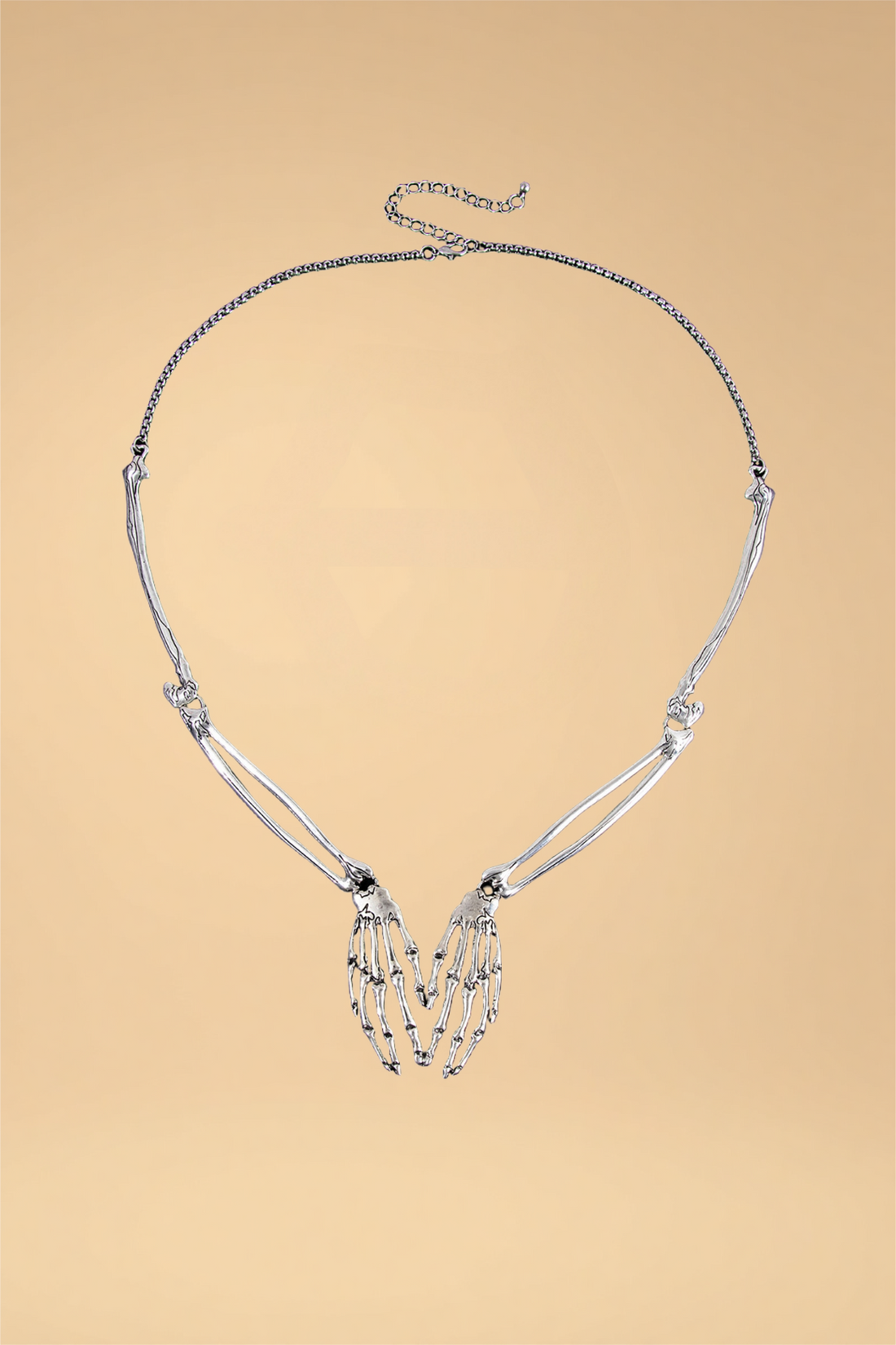 Skeleton Claw Necklace Pleasures SZ Silver One size fits most _of_bliiss.love_sexy_lingerie_sexy_costume_trendy_and_latest_designs_seductive_lingerie_November_2024