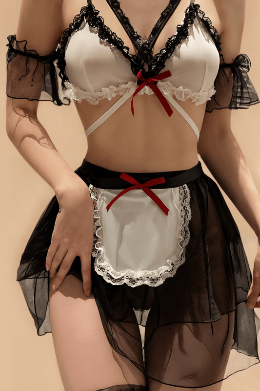 Uniform Temptation Sexy Pure Maid Outfit Cute Lingerie Set BLIISS.LOVE _of_bliiss.love_sexy_lingerie_sexy_costume_trendy_and_latest_designs_seductive_lingerie_November_2024