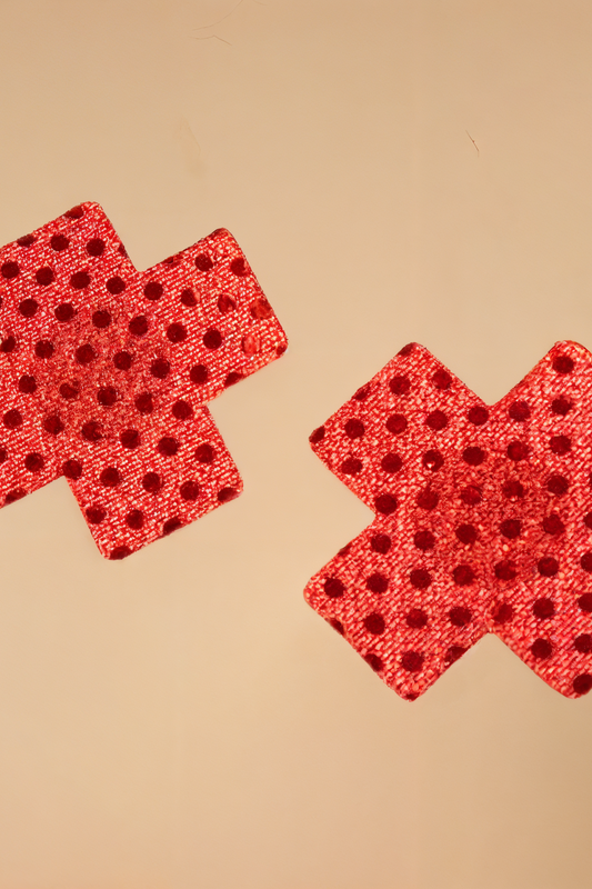 X-Shape Sequined Nipple Patch BLIISS.LOVE _of_bliiss.love_sexy_lingerie_sexy_costume_trendy_and_latest_designs_seductive_lingerie_November_2024